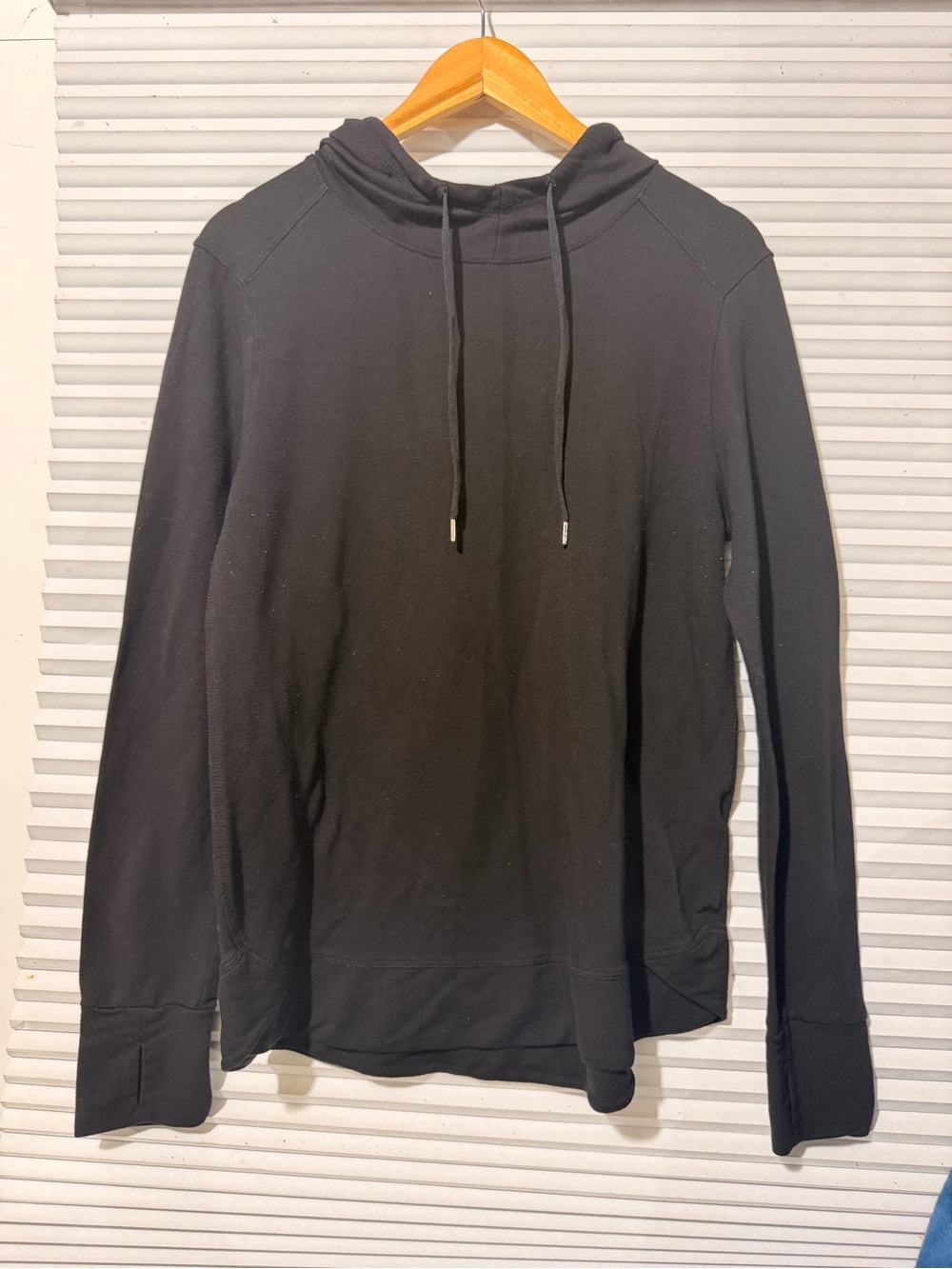 Athletic Works Black Men's Hooded Pullover Sweatshirt